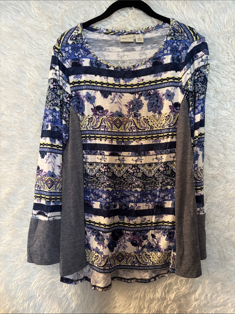 Zenergy by Chico’s Long Sleeve Blouse Size Medium